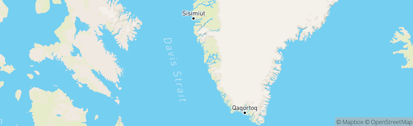 Mapa Grónsko