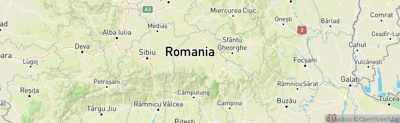 Mapa Rumunsko