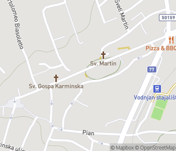 Mapa lokality Vodnjanské nástenné maľby