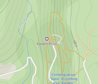 Mapa lokality Pilier Katskhi