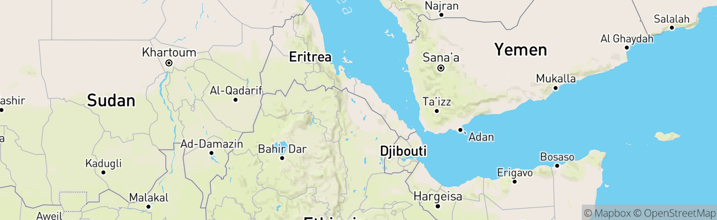 Mapa Etiópia