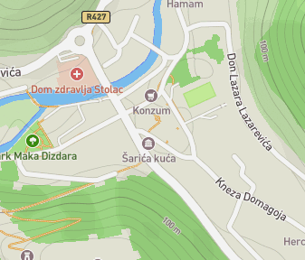 Mapa lokality Mešita Čaršija