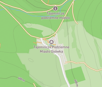 Mapa lokality Podzemné mesto Osówka