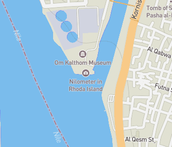 Mapa lokality Nílmeter