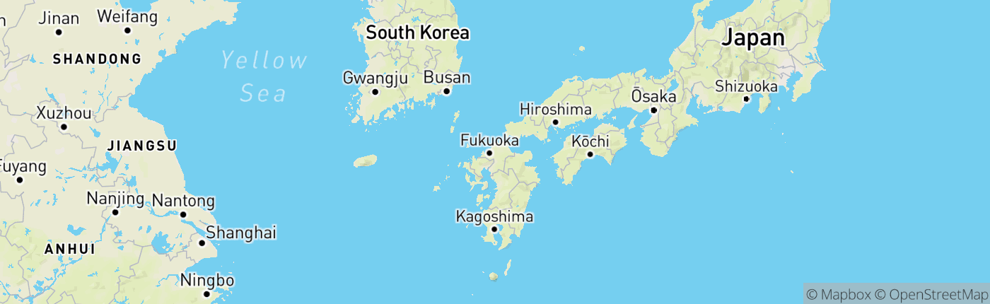 Mapa Japonsko