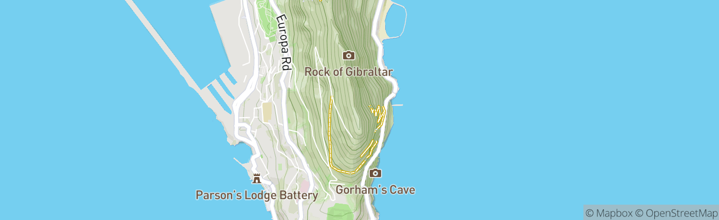 Mapa Gibraltár