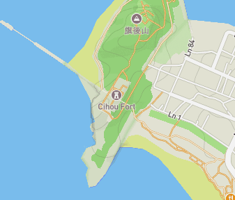 Mapa lokality Cijin Tunnel