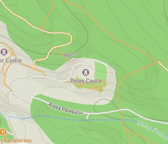 Mapa lokality Hrad Peleș