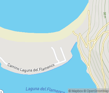 Mapa lokality Tanky na pláži Flamenco