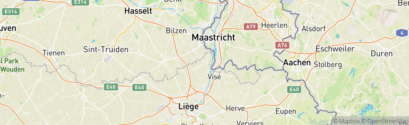 Mapa Belgicko