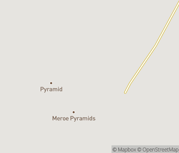 Mapa lokality Pyramídy v Meroë