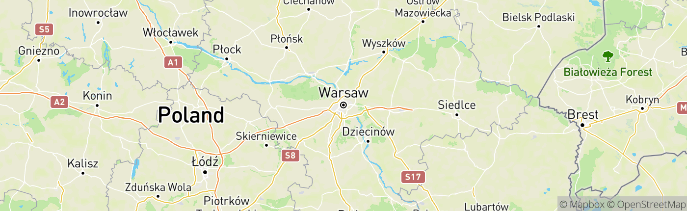 Mapa Poľsko