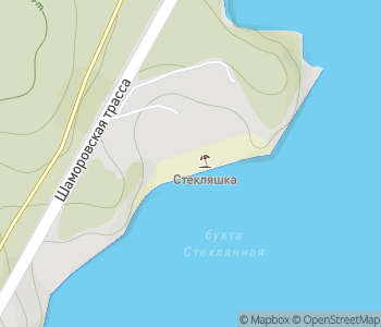 Mapa lokality Sklenená pláž