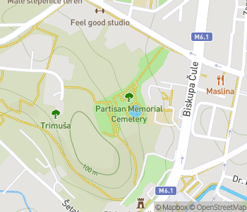 Mapa lokality Pamätný cintorín partizánov