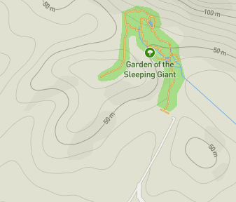 Mapa lokality Záhrada spiaceho obra