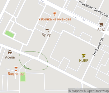 Mapa lokality Veža Baiterek