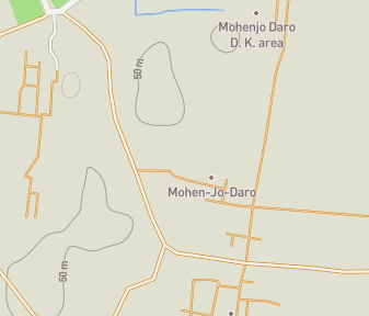 Mapa lokality Mohenjo-daro
