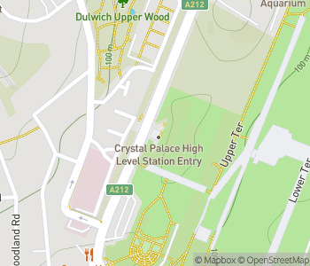 Mapa lokality Podchod Crystal Palace