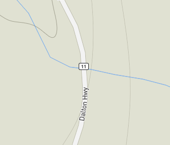 Mapa lokality Dalton Highway