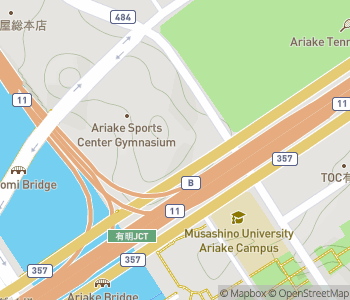 Mapa lokality Hodiny na komíne spaľovne Ariake
