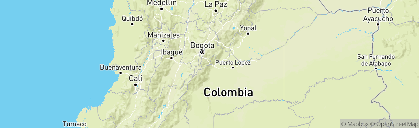 Mapa Kolumbia