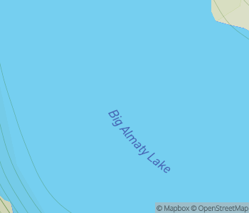 Mapa lokality Veľké jazero Almaty