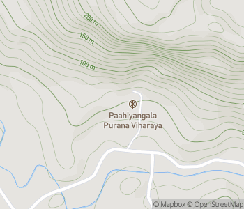 Mapa lokality Fa-Hien Lena (jaskyňa Pahiyangala)