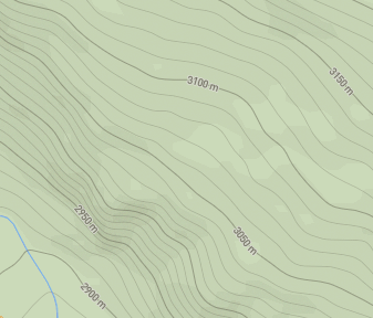 Mapa lokality Nevadský trojuholník