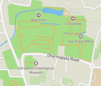 Mapa lokality Stúpa Dhamekh
