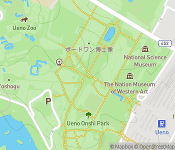 Mapa lokality ZOO utečených zvierat Ueno