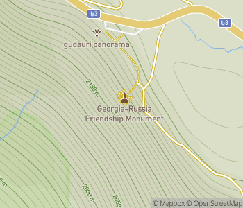 Mapa lokality Pamätník priateľstva medzi Ruskom a Gruzínskom