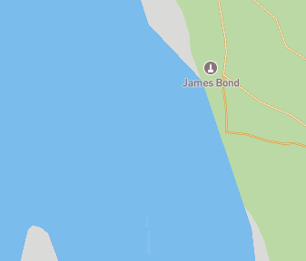 Mapa lokality Hrob Jamesa Bonda