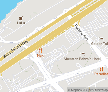 Mapa lokality Svetové obchodné centrum v Bahrajne