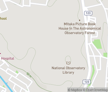 Mapa lokality Mitaka: Japonské národné astronomické observatórium