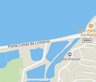 Mapa lokality Cesta Ponte de Linhares