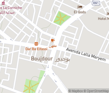 Mapa lokality Mys Boujdour