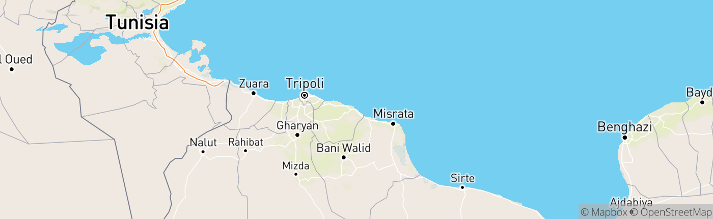 Mapa Líbya
