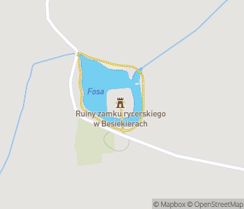 Mapa lokality Zrúcaniny hradu Besiekiery