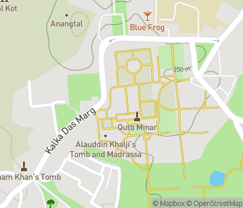 Mapa lokality Železný stĺp v Dillí