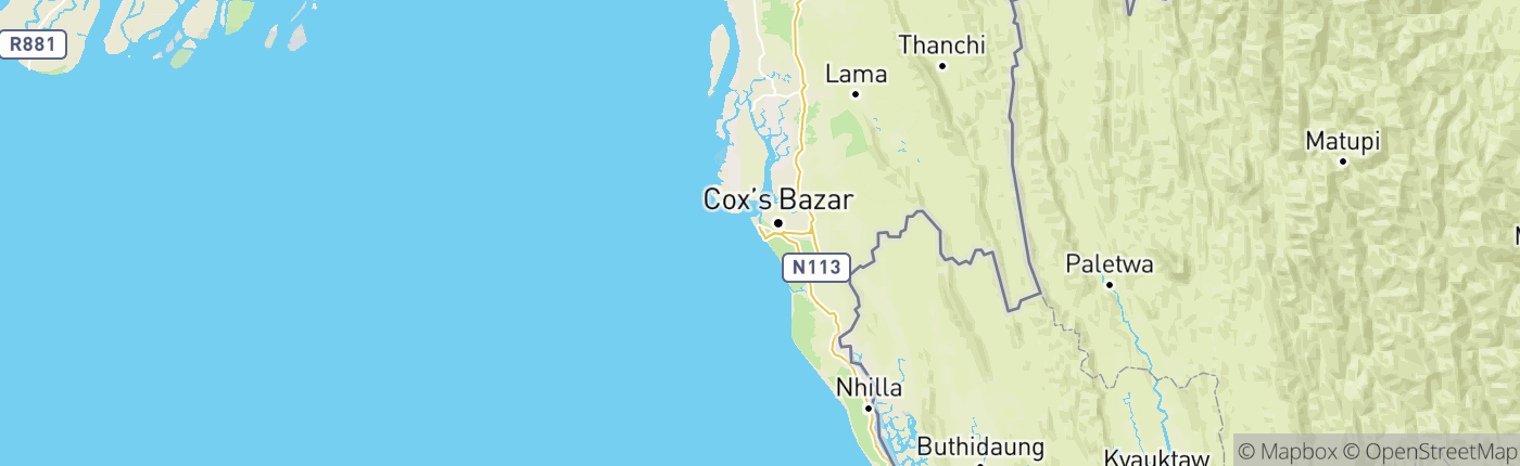 Mapa Bangladesh