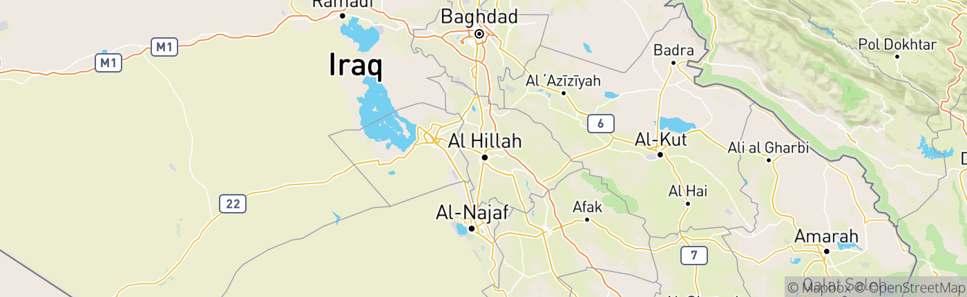 Mapa Irak