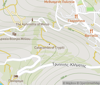 Mapa lokality Katakomby Milos