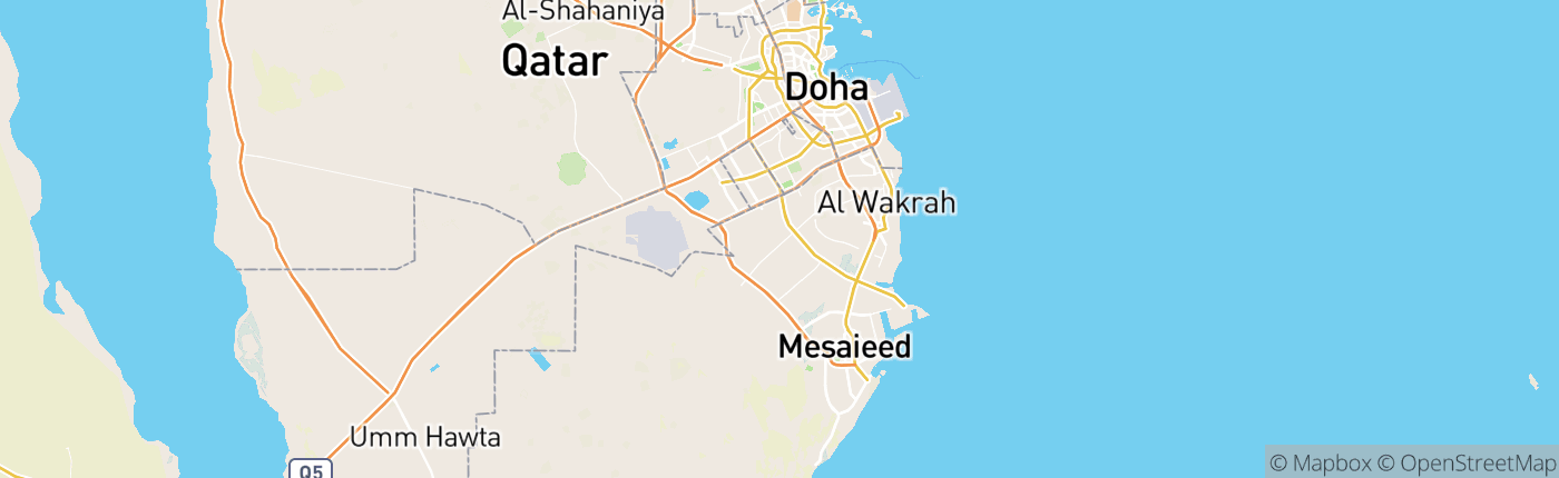 Mapa Katar