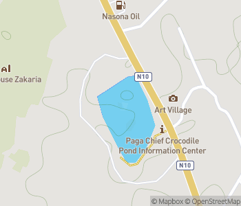 Mapa lokality Jazero posvätných krokodílov