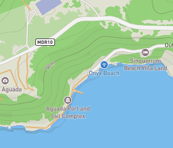 Mapa lokality Väzenské múzeum pevnosti Aguada