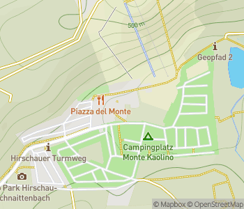 Mapa lokality Piesočná hora Monte Kaolino