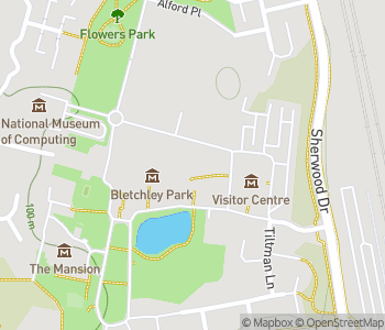Mapa lokality Bletchley Park