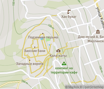 Mapa lokality Pevnosť Naryn-Kala