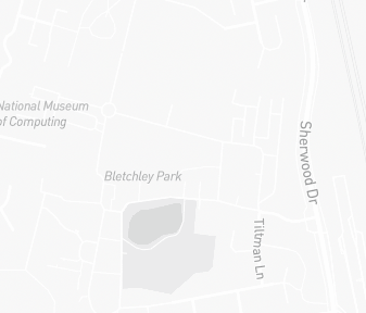 Mapa lokality Bletchley Park