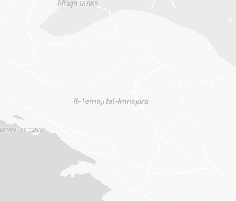 Mapa lokality Mnajdra